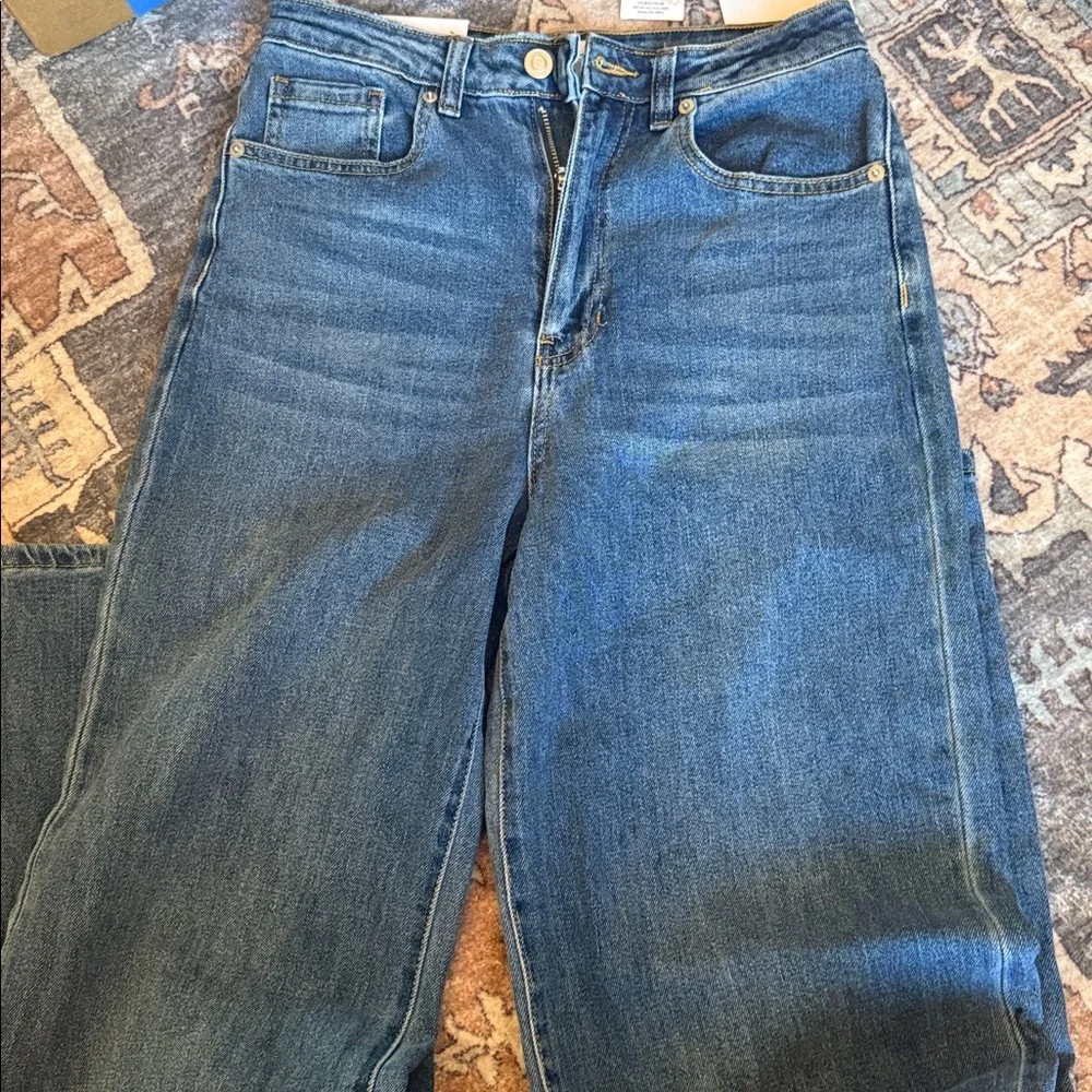 NEW NWT BP Wide Leg Jean size 26 medium wash